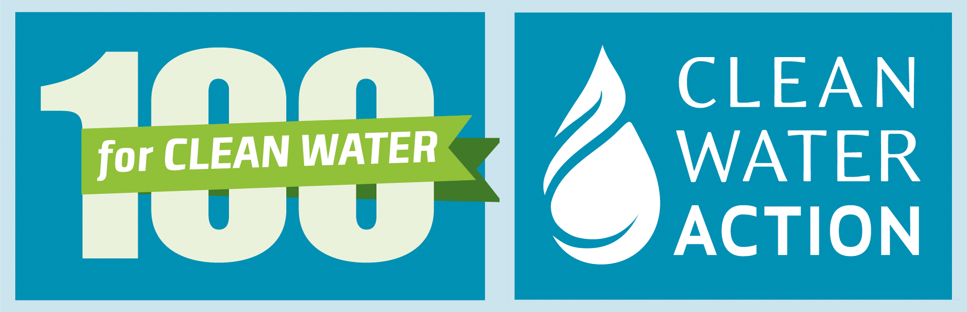 100 for Clean Water Logo