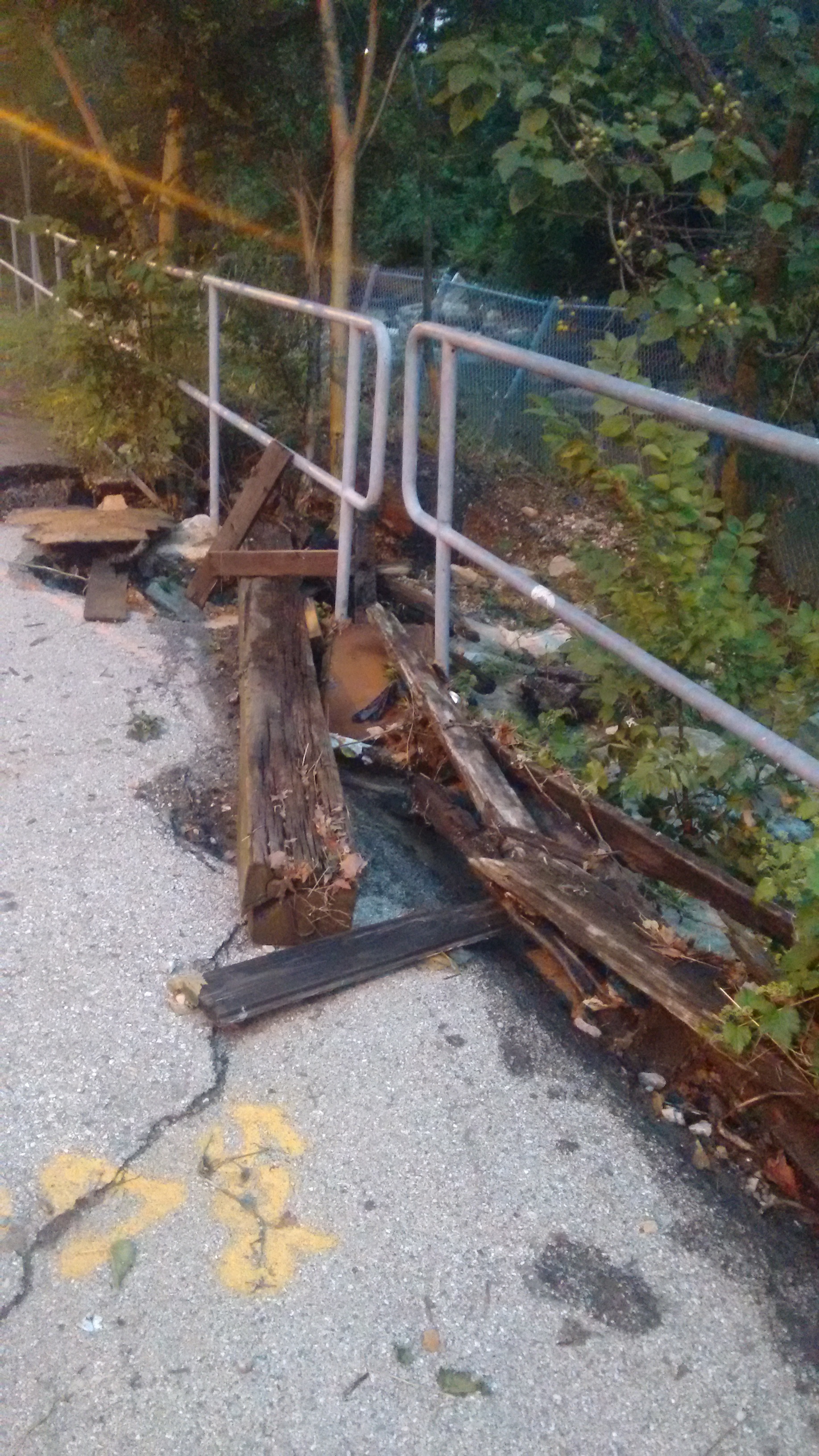 Debris in Maryland Photo by Jennifer Kunze