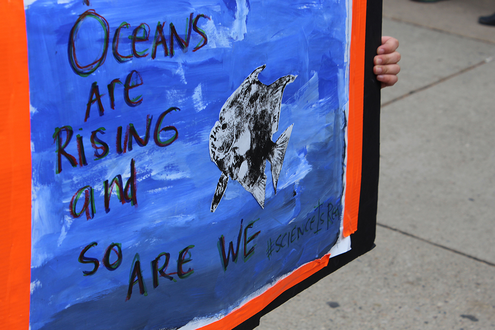 "Oceans are rising and so are we." photo: Clean Water "Oceans are rising and so are we." photo: Clean Water