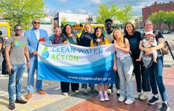Image of Clean Water Action staff at a rally on World Asthma Day