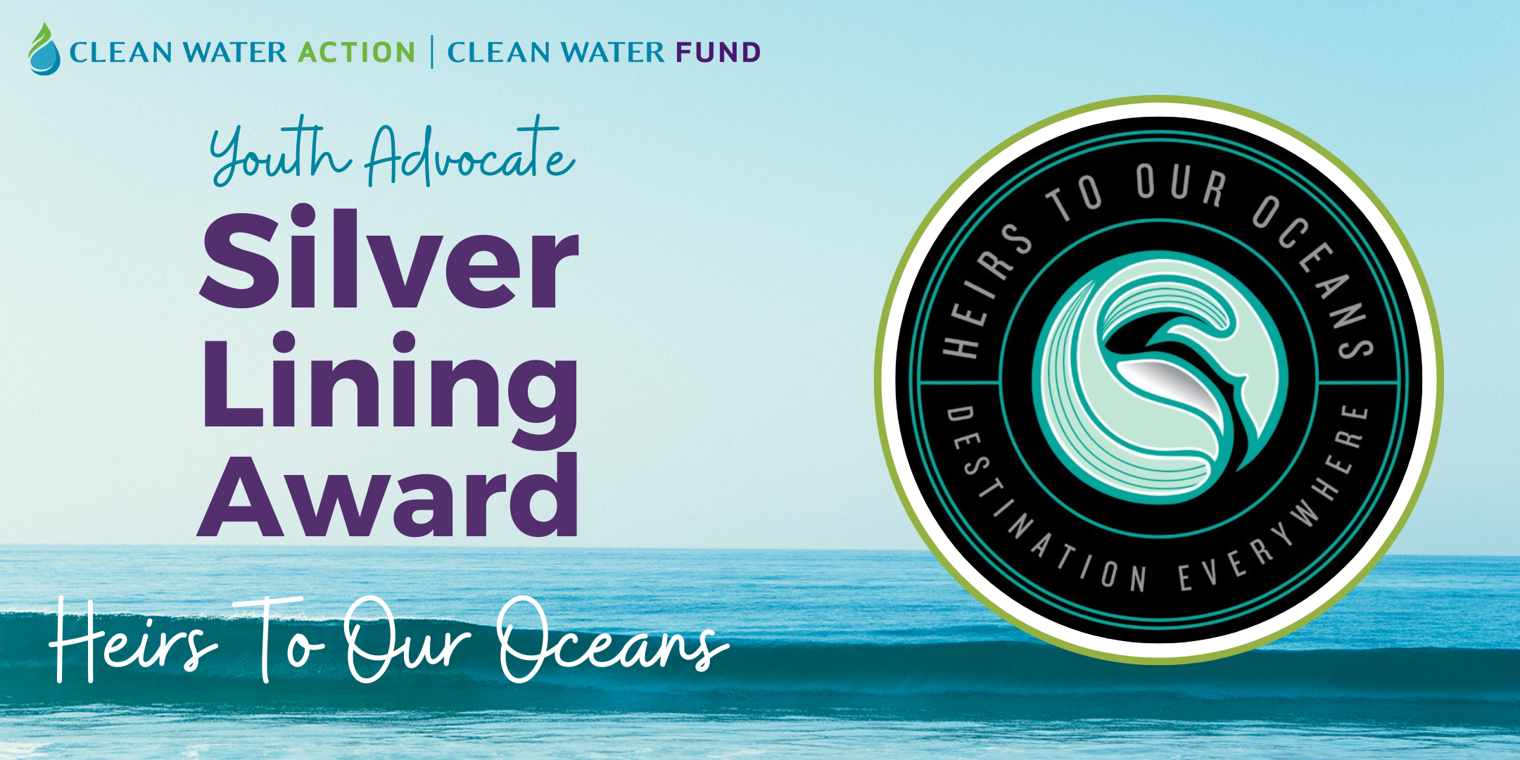 CA - Clean Water Waves Silver Lining Award Graphic