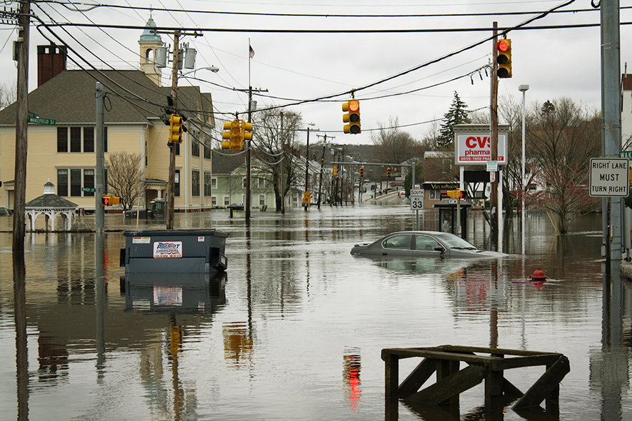 West Warwick Flood in 2010. Courtesy Weather.gov West Warwick Flood in 2010. Courtesy Weather.gov