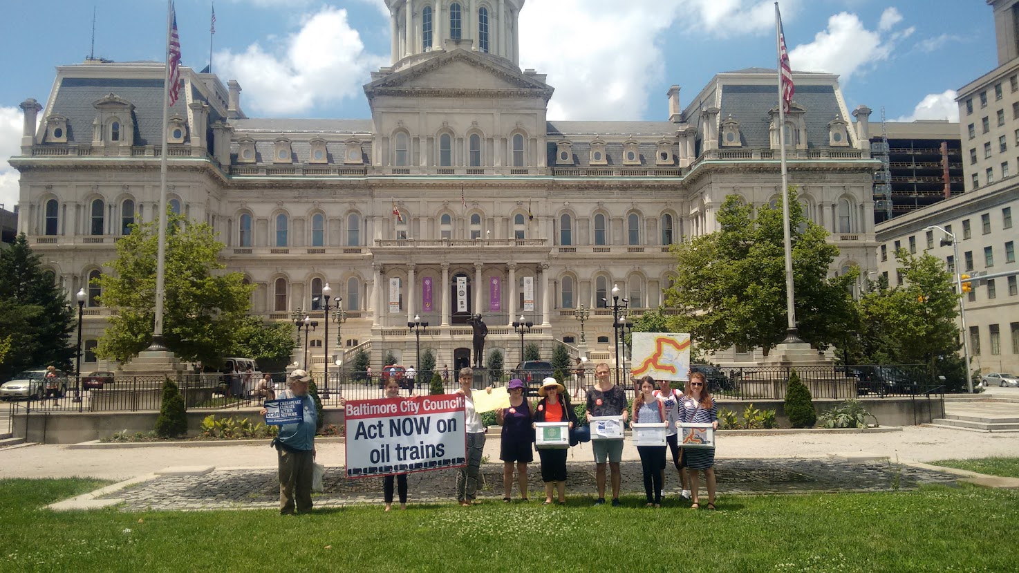 Baltimore Oil Train Action July 2016 (Jennifer Kunze, Clean Water Action)