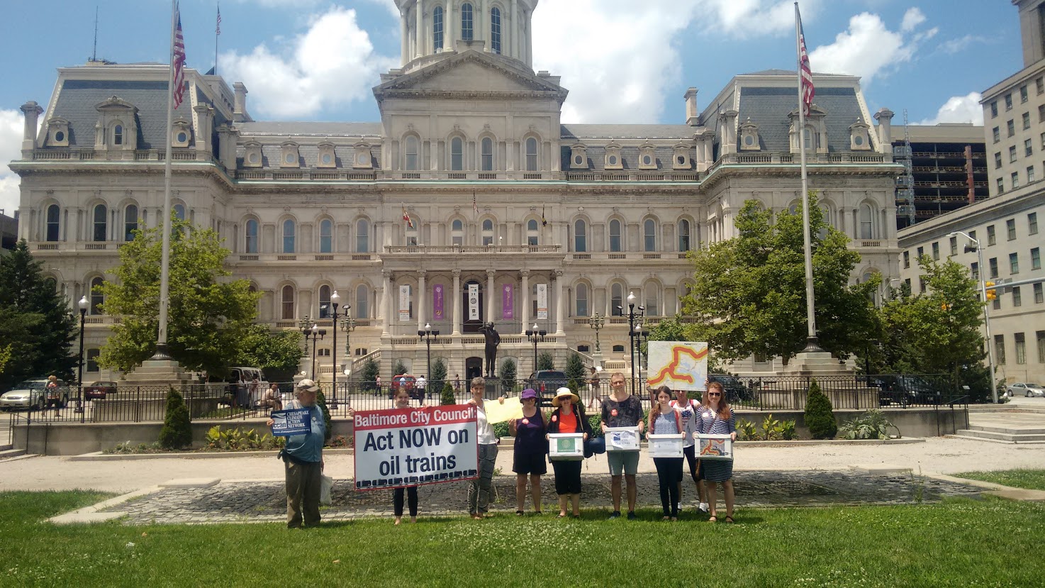 Baltimore Oil Train Action July 2016 (Jennifer Kunze, Clean Water Action).jpg Baltimore Oil Train Action July 2016 (Jennifer Kunze, Clean Water Action)