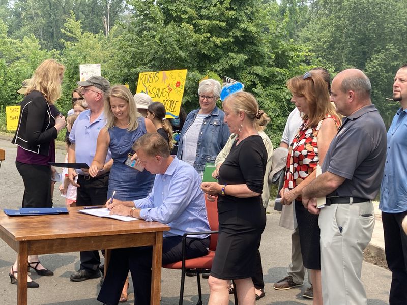 Gov Lamont Signs PFAS bill Photo by Christopher Keating for Courant.com Gov Lamont Signs PFAS bill Photo by Christopher Keating for Courant.com