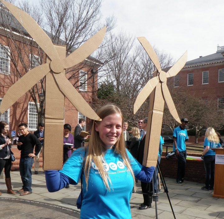 A rally in Annapolis in March 2012 for the Maryland Offshore Wind Act