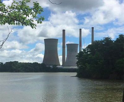 Image of Chalk Point Coal Plant from MD Sierra Club