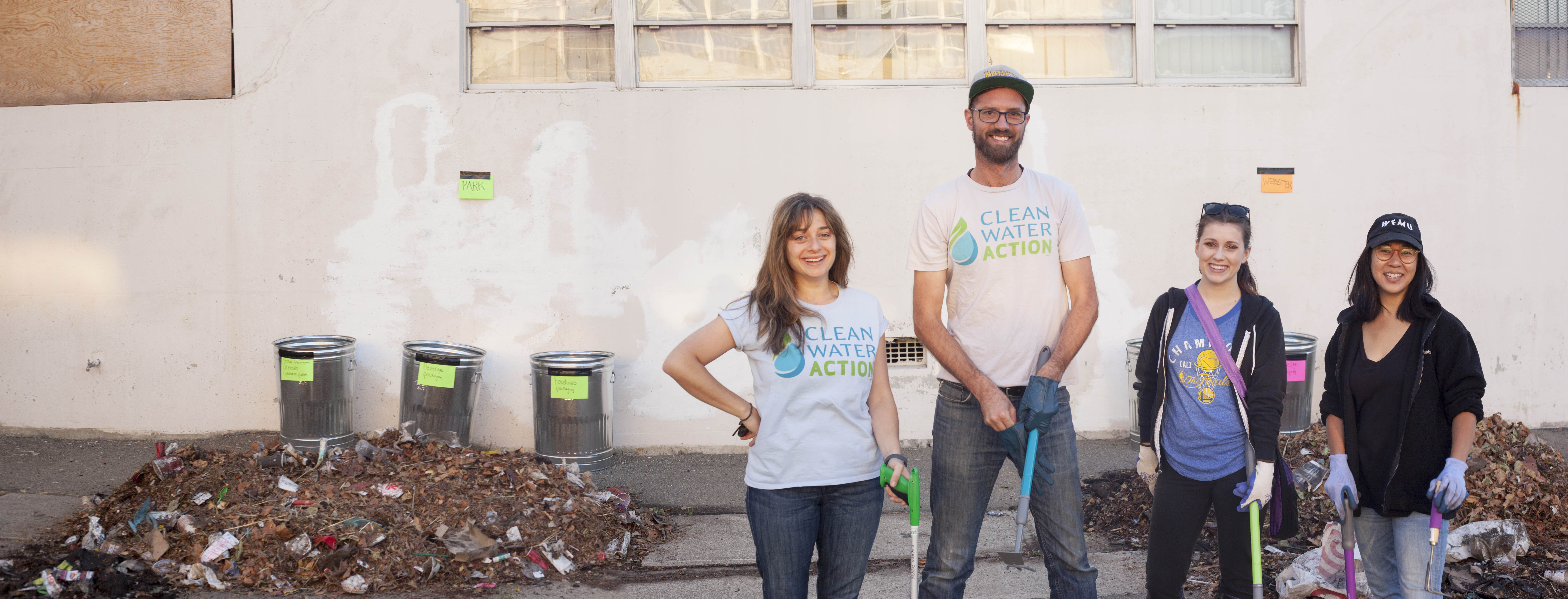 ReThink Disposable team at the Alameda litter tracking and sorting event