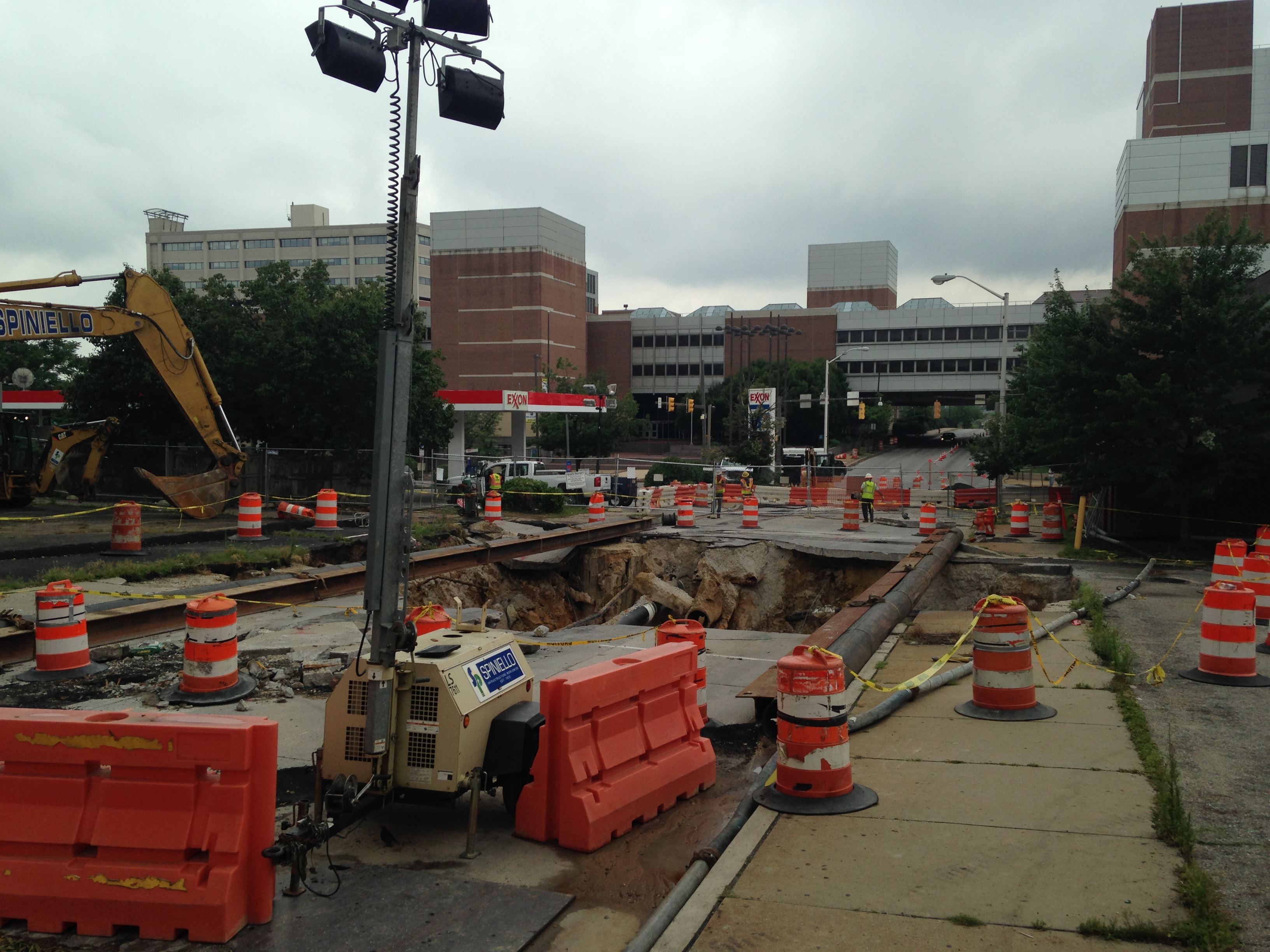 Sinkhole in Baltimore. Photo by Abigail Pearse