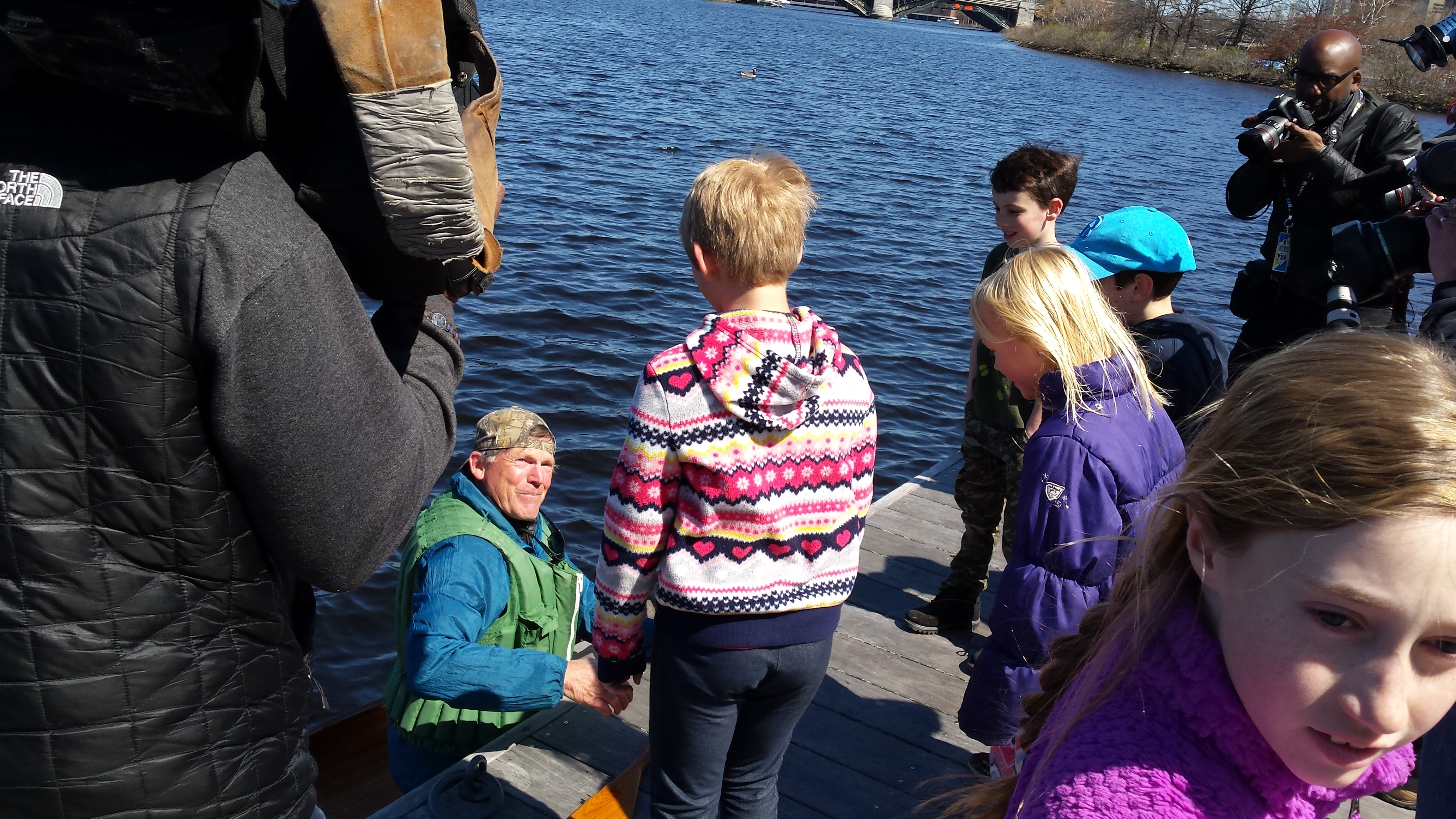 Denny Alsop Arrives in Boston by Canoe