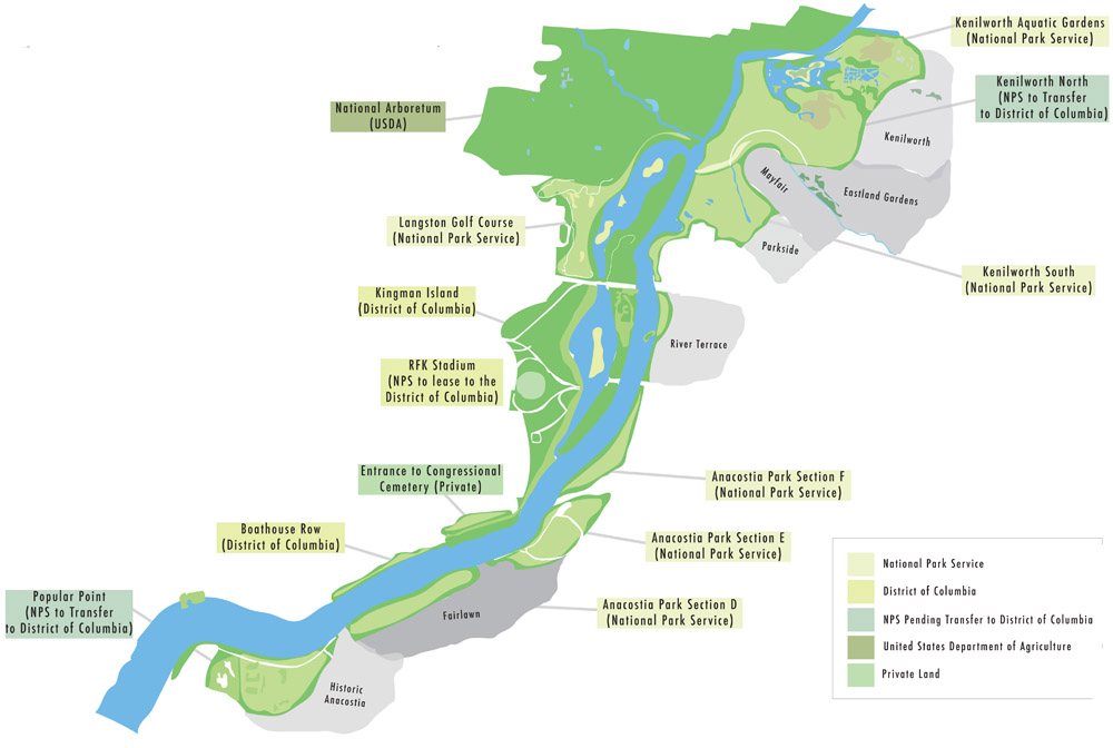 Map of the Anacostia in DC - Anacostia Waterfront Trust