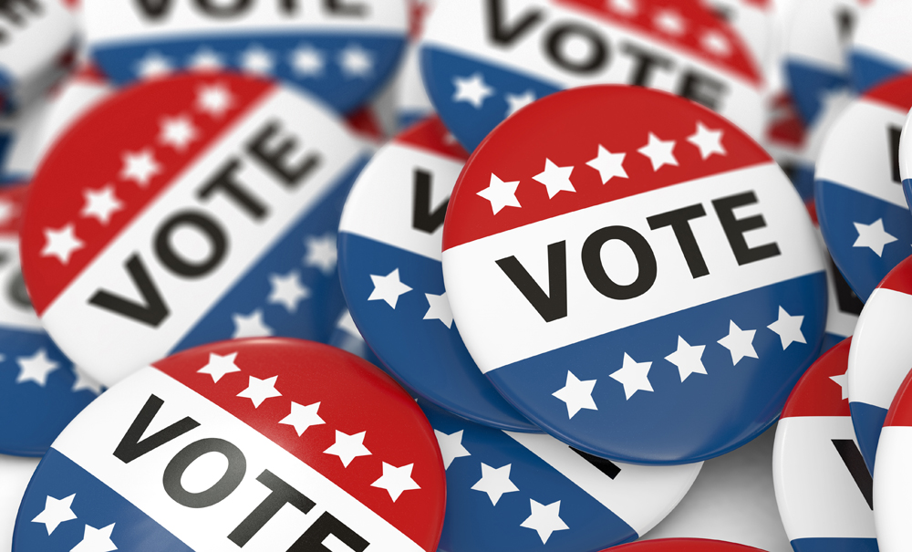 Vote pins. Credit: luismmolina / iStockPhoto