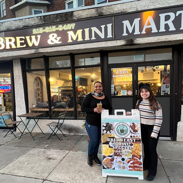 Image of Clean Water Action's Mercedes Forsyth at Alif Brew and Mini Mart