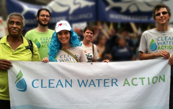 Clean Water staff and board at 2014 Cimate March in NYC