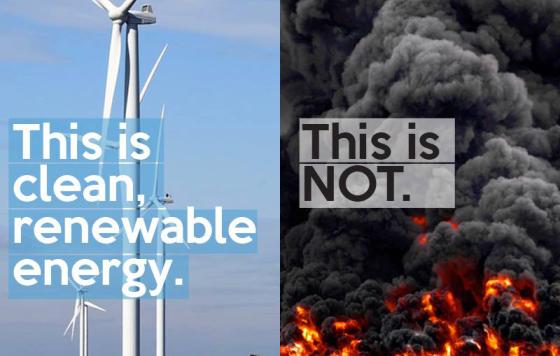 Burning Tires is NOT Clean Energy!